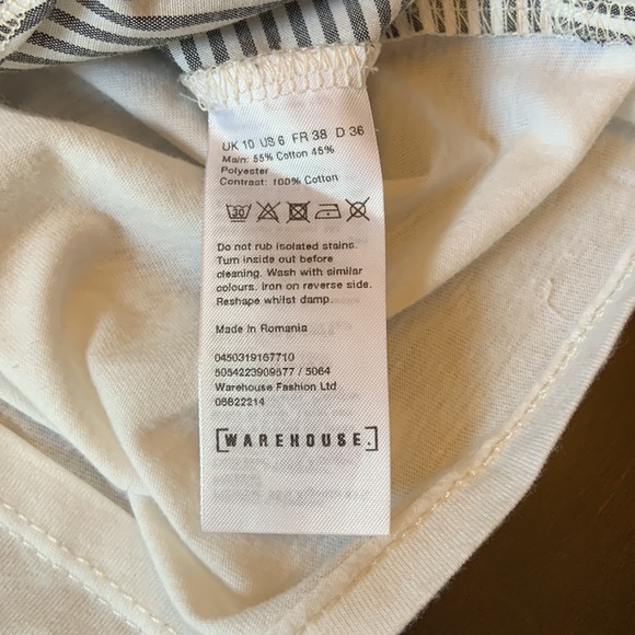 Poplin Mix Tie Front Top - Picture 5 of 5